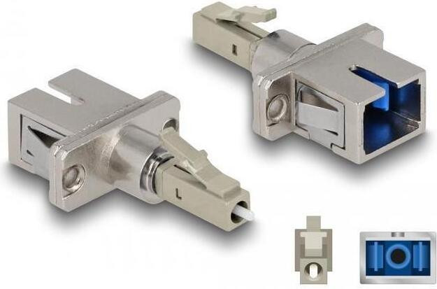 Delock LWL hybride koppeling LC simplex naar SC simplex, beige