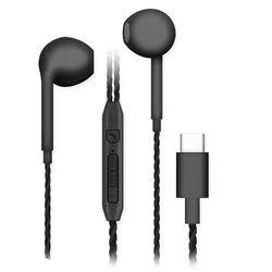 C12-LR schwarz, In-Ear Stereo- Headset, USB Typ-C