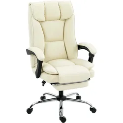 BÜROSTUHL Ergonomischer Schreibtischstuhl mit Verstellbar Rückenlehne Beige
