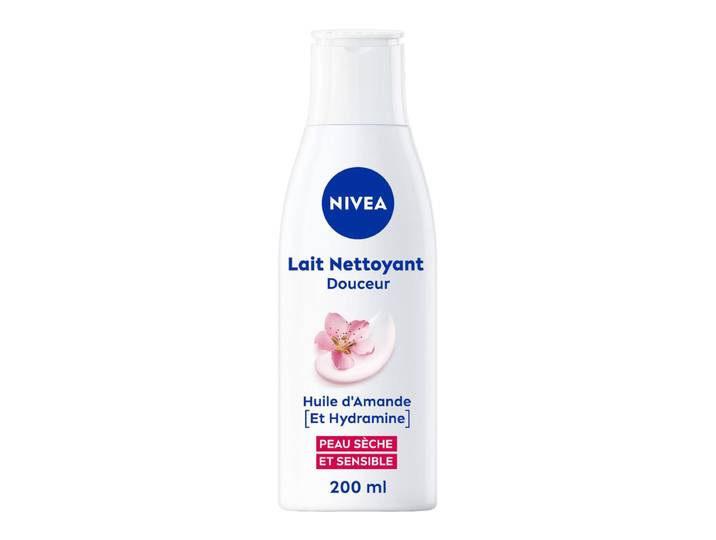 NIVEA Essentiels Lait Démaquillant Douceur Peaux Sèches 200 ml