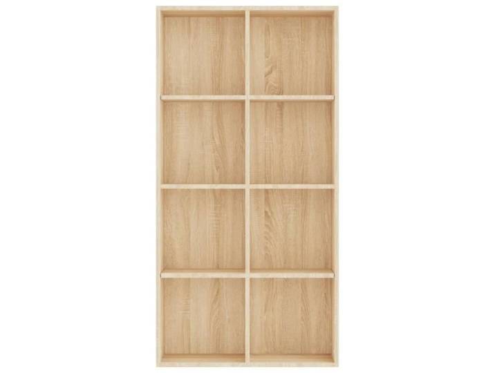 Bibliothèque/Buffet - ZERODIS - Chêne sonoma - 66 x 30 x 130 cm - 8 compartiments - Meuble de salon