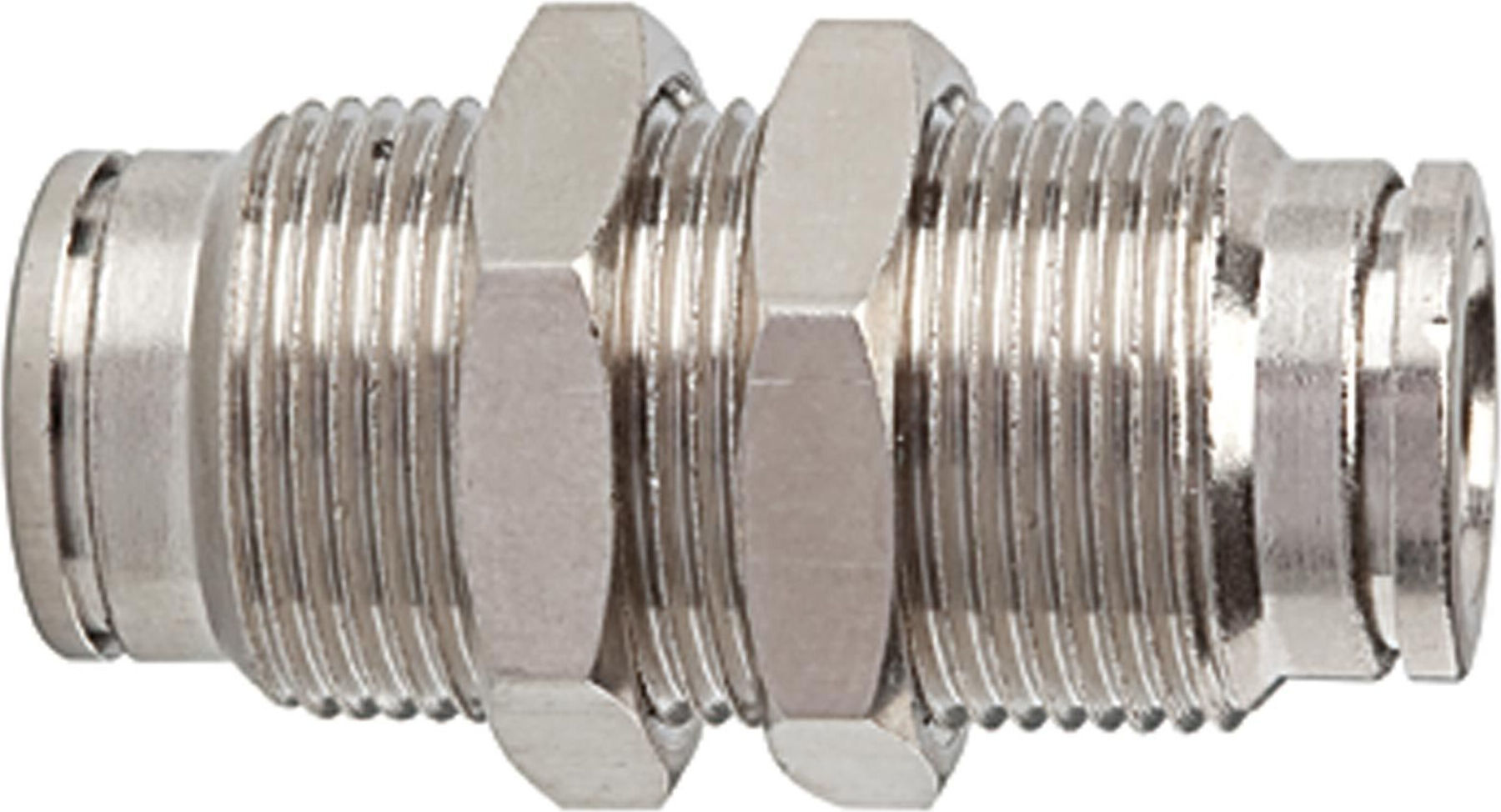 Riegler Gerade Schott-Steckverbindung »metallica«, M10x1,0, Messing vern. (851.010-4)