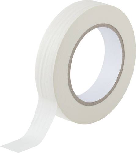 TOOLCRAFT 93038c188 93038c188 Kreppband Weiß (L x B) 50m x 25mm 1St.
