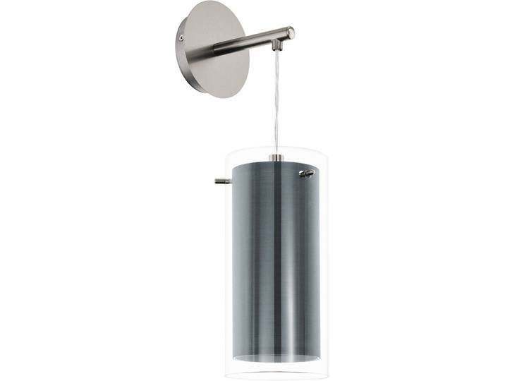 Eglo Wandlampe Pinto Textil Nickel matt Stahl B 18 cm