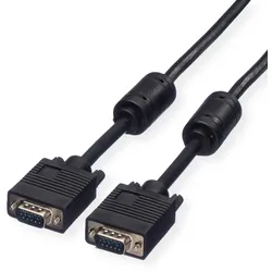 ROLINE SVGA-Kabel HD15 ST - ST mit Ferritkern, 2 m