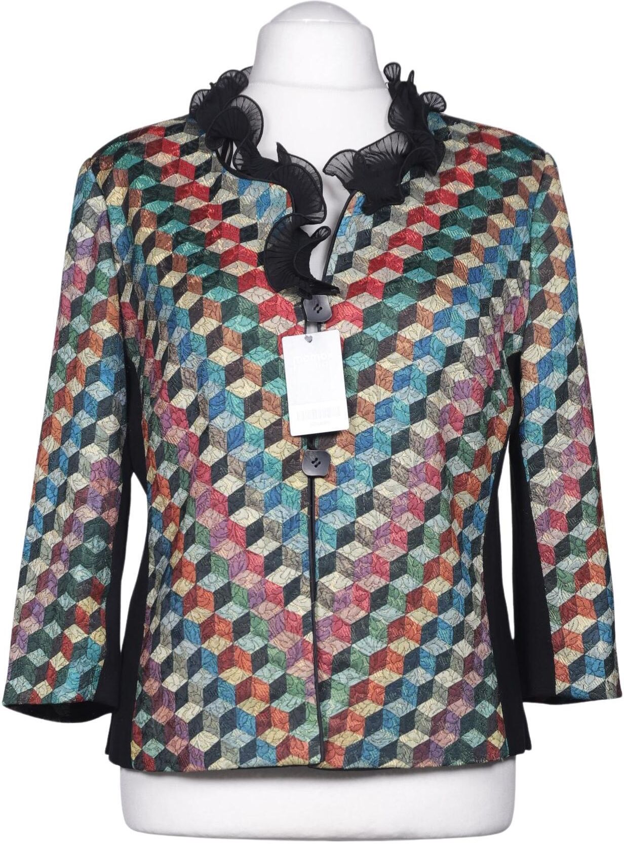 Kriss Trading Sweden Damen Blazer, Mehrfarbig, Gr. EU 42, Synthetik / Viskose - Second Hand
