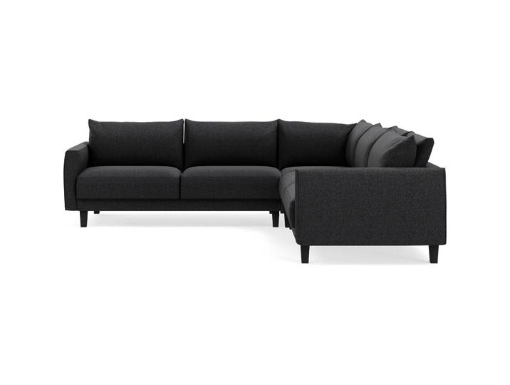 Ecksofa Avena Stoff/Holzfuss schwarz anthrazit B 264 T 264 cm - Möbel Konfigurator: Traummöbel individuell zusammenstellen
