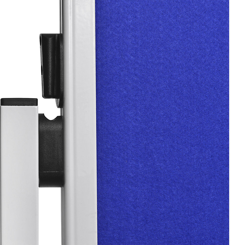 Moderationswand ECONOMY, Tafelformat 1200 x 1500 mm, Filz, blau, fest Legamaster