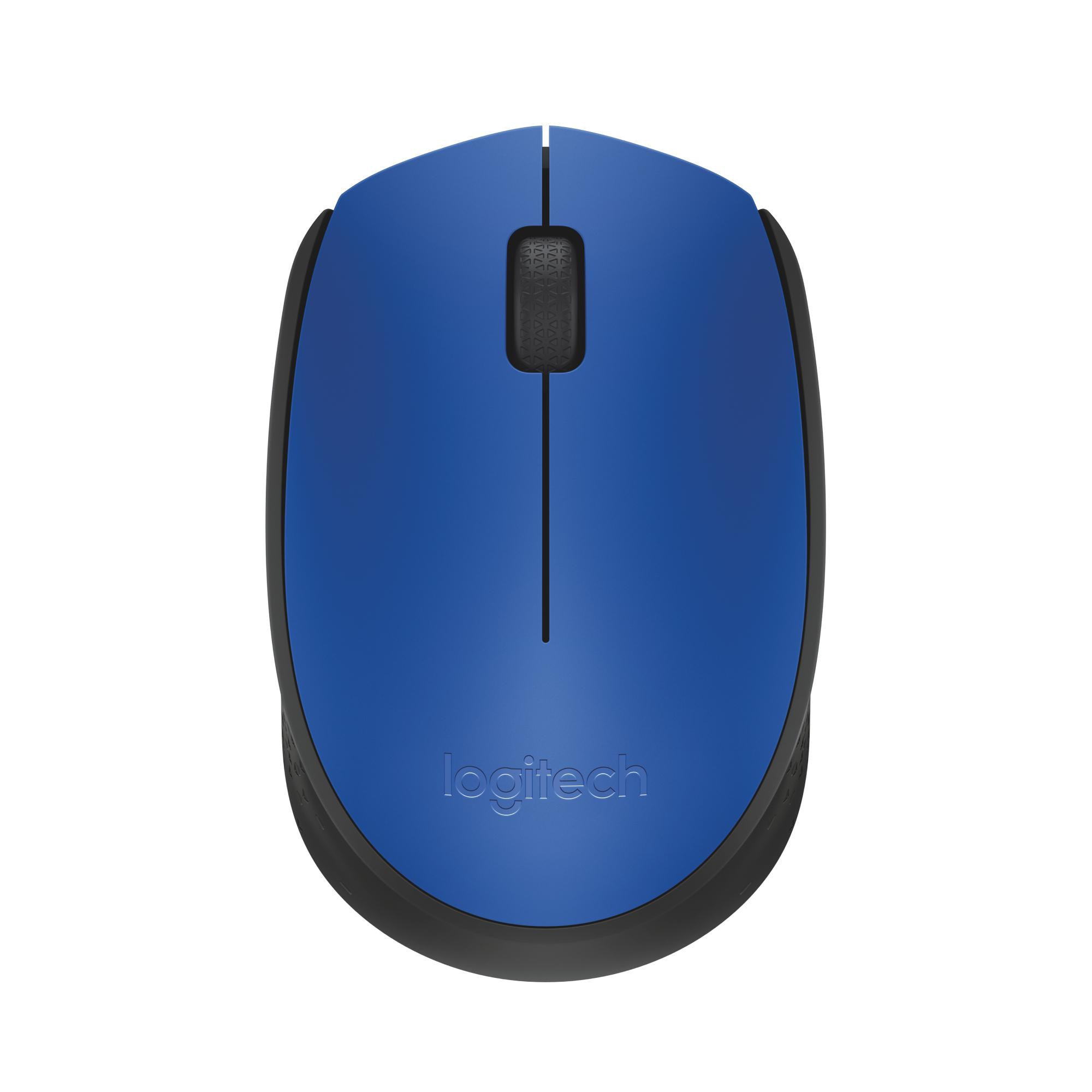 Logitech M171 Maus Blau kabellos (Funk) für Links- & Rechtshänder