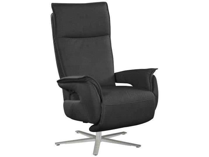 Cantus Fernsehsessel, Schwarz, Metall, 77x116x80 cm, Made in EU, Relaxfunktion, Wohnzimmer, Sessel, Fernsehsessel