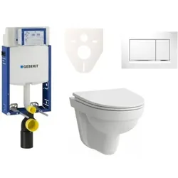 Geberit Wand-WC Set für Einmauerung + Laufen Pro Nordic WC SIKOGE2H5