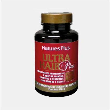 NATURES PLUS ULTRA HAIR PLUS COM MSM 60 COMPRIMIDOS