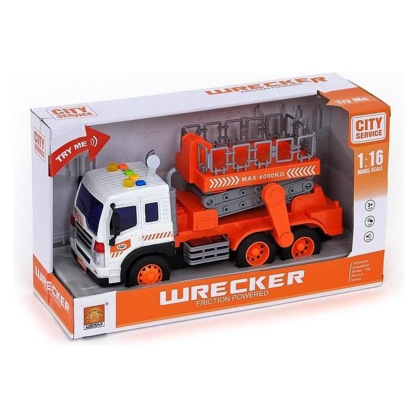 Adar Baufahrzeug mit Hebebühne 1:16 orange Antrieb (58225431)