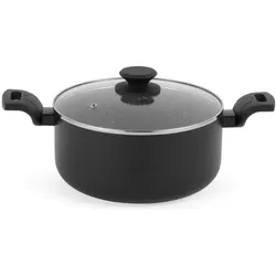 Progress BW12920EU7 Marble Ceramic 24 cm Stockpot, Pfanne + Kochtopf, Schwarz