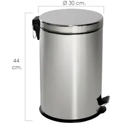 Papierkorb Maurer Edelstahl Küche / Bad 20 Liter 30x44 cm.