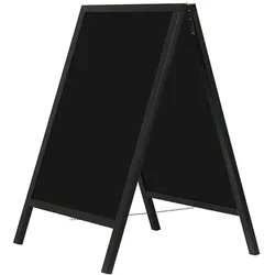 METRO PROFESSIONAL Kundenstopper, Kiefernholz/Metall, 55 x 56 x 82 cm, schwarz