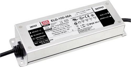 MEAN WELL ELG-100-36A-3Y LED-Trafo, LED-Treiber Konstantspannung, Konstantstrom 95.76W 1.33 - 2.66A 32.4 - 39.6 V/DC einstellbar
