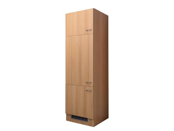 Kühlumbauschrank 200cm Braun/Buche Dekor