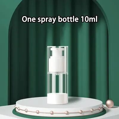 Multisell Products Hub Refillable Travel Airless Container, Clear Cream Pump Bottle, Reusable Makeup Dispenser, Portable spray Bottle 10ml