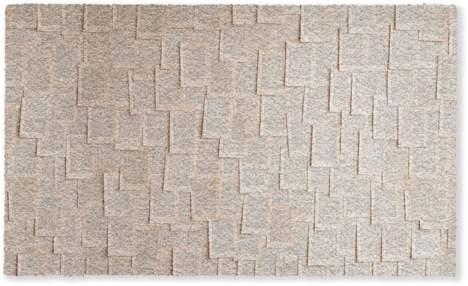 Deurmat Boekpagina Collage Literatuur Vintage Beige - 150 x 90 cm