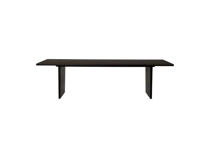 GUBI Private Esstisch 100 x 260 cm Braun-Eiche schwarz gebeizt