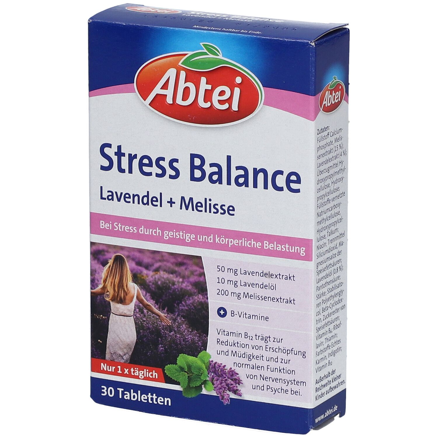 Abtei Stress Balance Lavendel+Melisse Tabletten TF 30 St