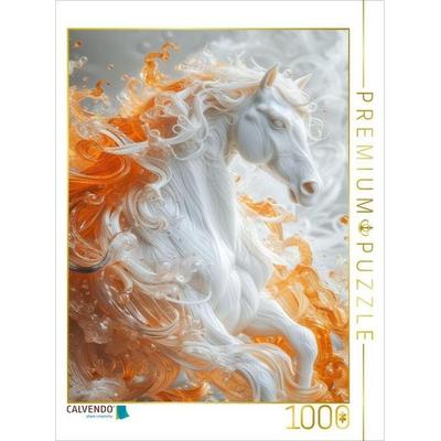 CALVENDO Puzzle Die Magie der weißen Schimmel | 1000 Teile Lege-Größe 64x48cm Foto-Puzzle für glückliche Stunden, Sonstige von , Calvendo Puzzle