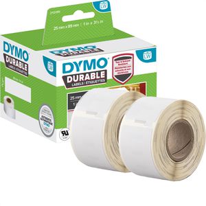 Dymo Etiketten 2112285, weiß, 25x89mm Kunststoff 350 Vielzweck-Et. 2 XL-Rollen, 1933081