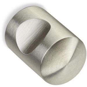 SO-TECH Möbelgriffe EK01, silber, aus Edelstahl, 20 mm (Ø), Knopfgriff, 1 Stück