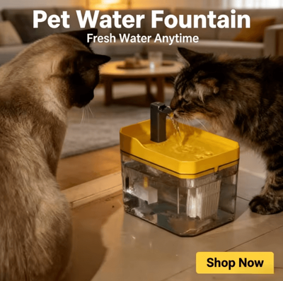 Inspire Curations FlowFresh 1.5L Automatic Pet Water Fountain white 1.5l
