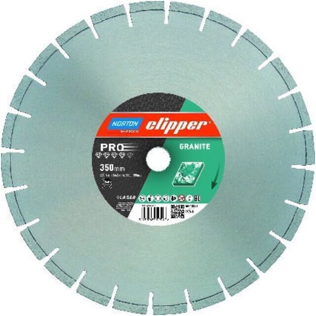 CLIPPER Disque diamanté de découpe Granito 350 x 25,4 mm ; Saint-Gobain (70184610385)