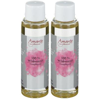 Wildrosenöl 100% rein Hautpflegeöl Amante 2x 2x100 ml Öl