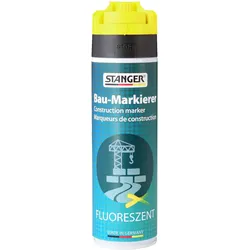 STANGER Markierungsspray Bau-Markierer, neongelb, 500,0 ml