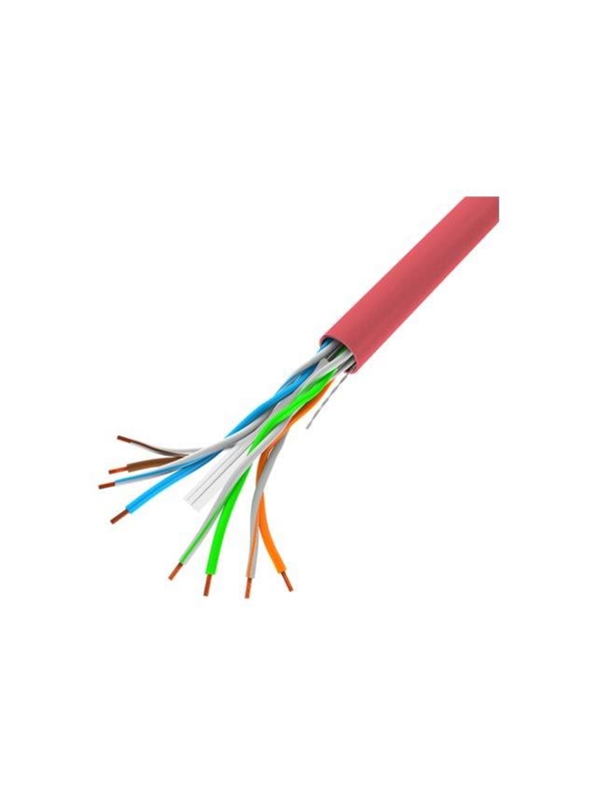 Lanberg bulk cable - 305 m - red - Rot - 305m