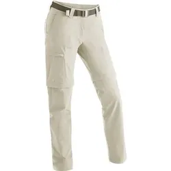 MAIER SPORTS Damen Hose Inara slim zip Da-Zip Off Hose el., Größe 44 in Braun Braun