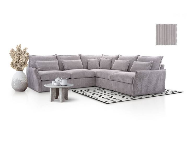 DB-Möbel Ecksofa ELENORA – modulares Ecksofa Möbel-vom Hersteller, Spar-Set, modulare Konstruktion
