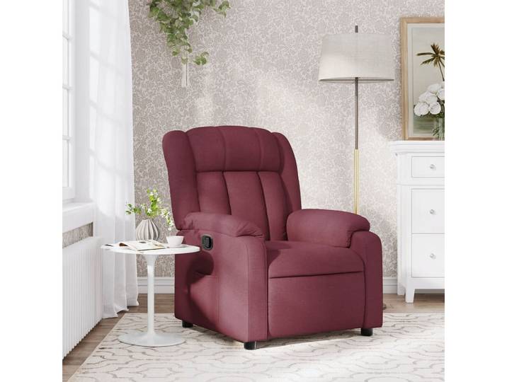 vidaXL Relaxsessel, Relaxsessel Weinrot Stoff