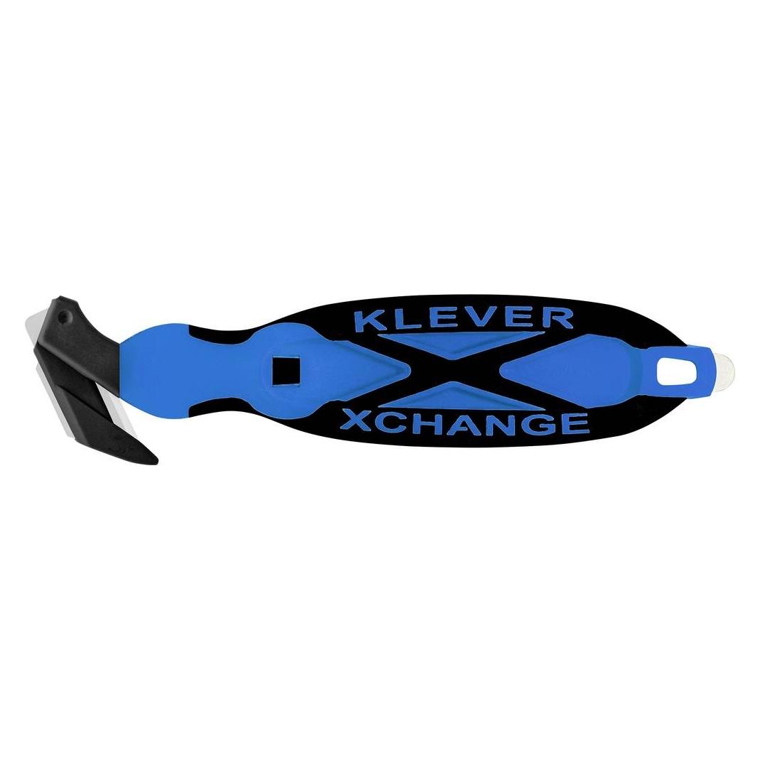 Klever KCJ-XC-35B XChange 35 Sicherheitsmesser Blau-Schwarz, 10 St. (KCJ-XC-35B)