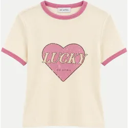 T-Shirt Lucky Heart Beige L