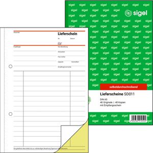 Sigel SD 011 Lieferscheinbuch A5
