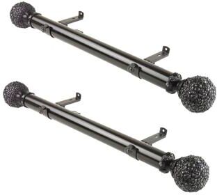 "InStyleDesign Eden 1.5"" Side Curtain Rod - Set of 2"