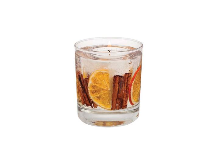 Duftkerze STONEGLOW Festive Wishes , transparent, B:8cm H:9cm Ø:8cm, Glas, Wachs, Kerzen, Duftkerze