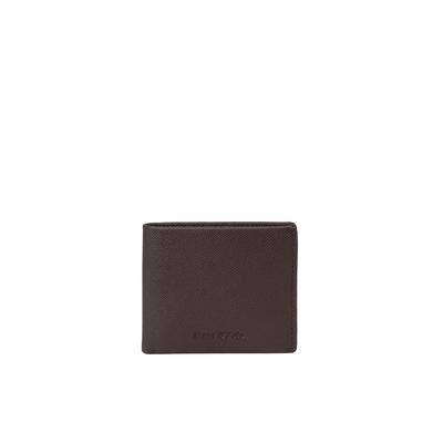 Geldbörse MARC O'POLO "aus einer Lederalternative aus recyceltem Polyester", Herren, braun (schwarz nickle), Polyester, unifarben, Kleinlederwaren