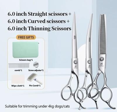 Uplift Picks Fenice Professional Pet Grooming Scissors Set For Dogs And Cats 19