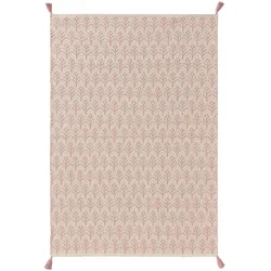 Lytte Waschbarer Kinderteppich Elli Rosa 120x170 cm - Waschbarer Teppich für Kinderzimmer