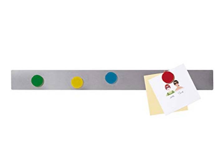 Franken ST1455 Barre aimantée autocollante Argenté 100 x 5 cm