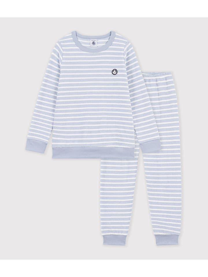 PETIT BATEAU Pyjama in Hellblau - 116
