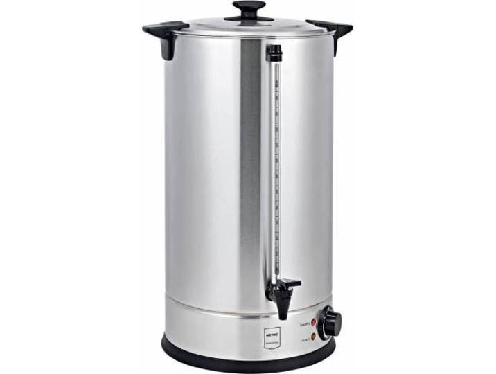METRO Professional Wasserkocher/Glühweinspender GWB1030, Edelstahl, 30 L, 2600 W, 200 Tassen, mit Wasserstandsanzeige, silber