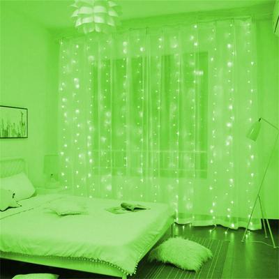 Uplift Picks 3M 6M USB Curtain Fairy Lights With Remote And 8 Modes green 3x3m 300leds