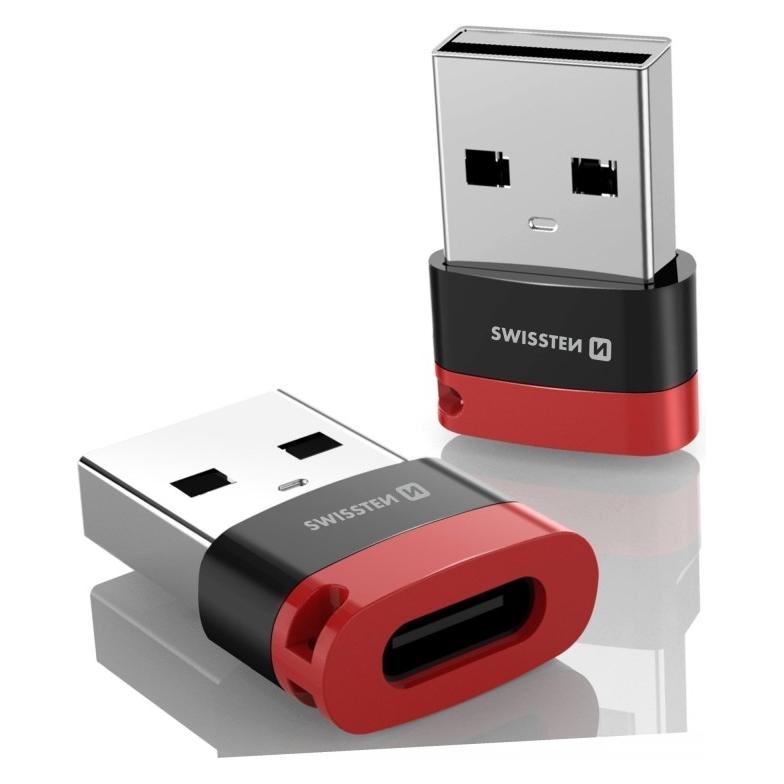Swissten DataGUARD schwarz / Ladeadapter / USB-A auf USB-C / Datenblockierung (USB-A, USB-C) (73501221)